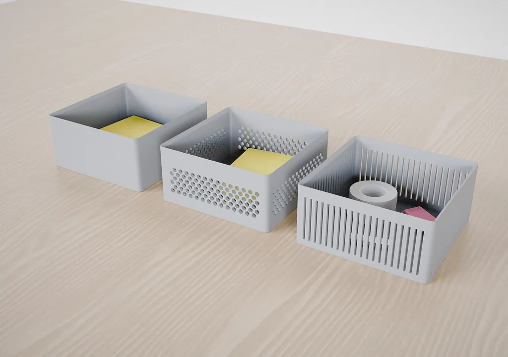 Wandmuster. Wechsle zwischen geschlossenen, Honeycomb- und Japandi-Wänden, ohne das Modul neu aufzubauen.
